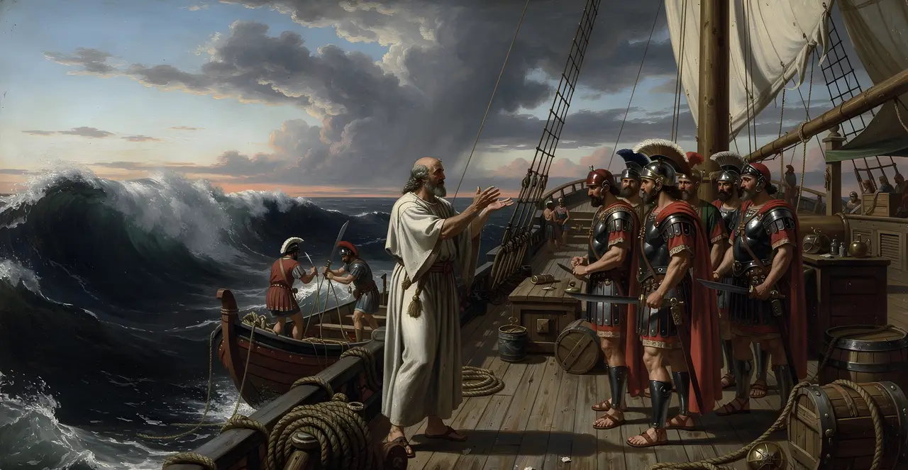Acts 27:31-34 — Acts, oil painting · TruthPrints