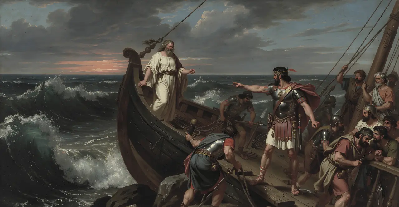 Acts 27:40-43 — Acts, oil painting · TruthPrints