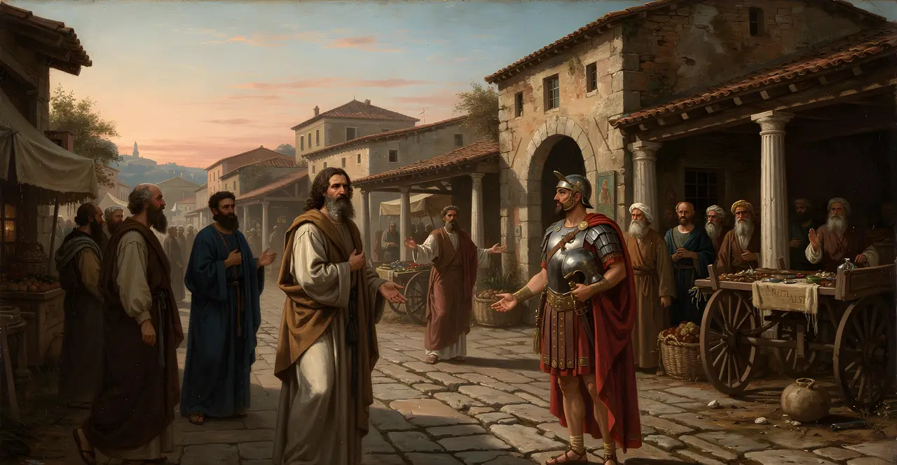 Acts 28:14-16 — Acts, oil painting · TruthPrints