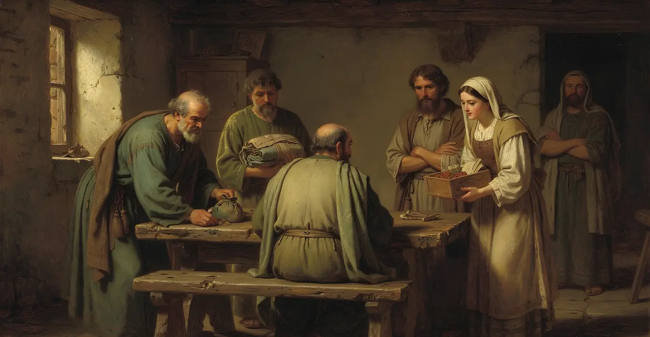 Acts 4:32-35 — Acts, oil painting · TruthPrints