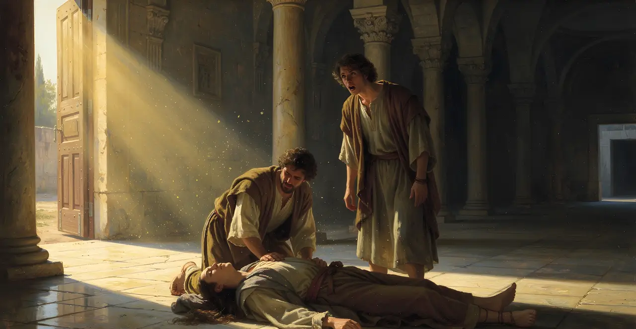 Acts 5:10-14 — Acts, oil painting · TruthPrints