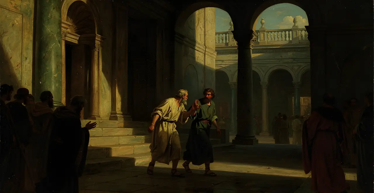 Acts 5:19-22 — Acts, oil painting · TruthPrints