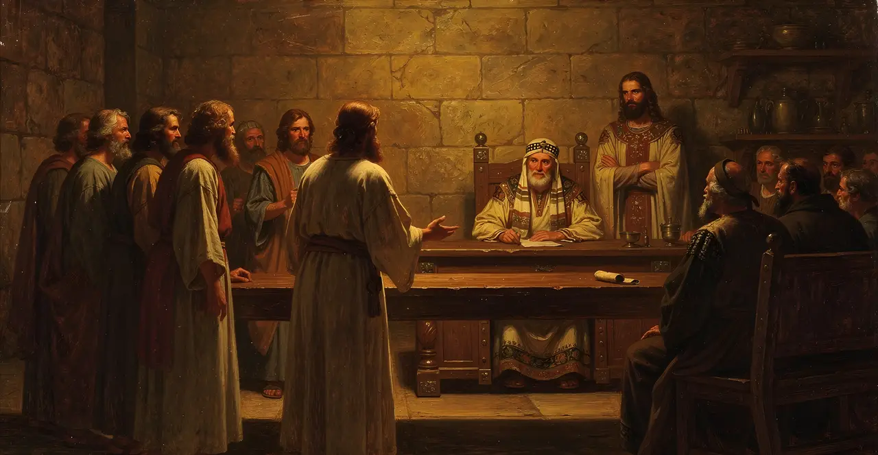 Acts 5:27-31 — Acts, oil painting · TruthPrints