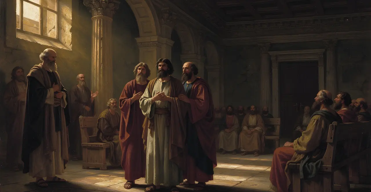 Acts 5:32-35 — Acts, oil painting · TruthPrints