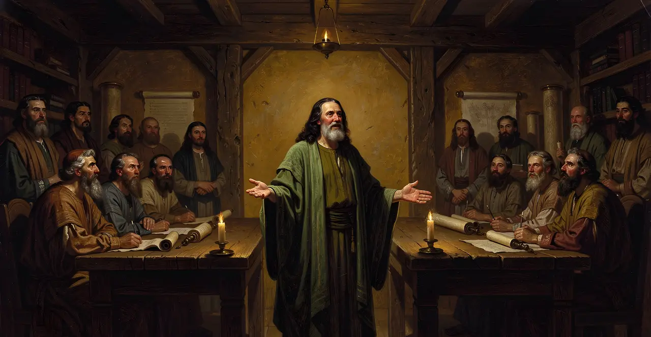 Acts 5:36-38 — Acts, oil painting · TruthPrints