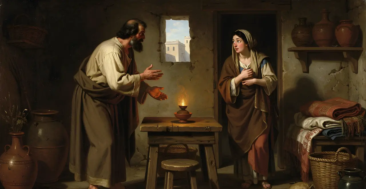 Acts 5:5-9 — Acts, oil painting · TruthPrints