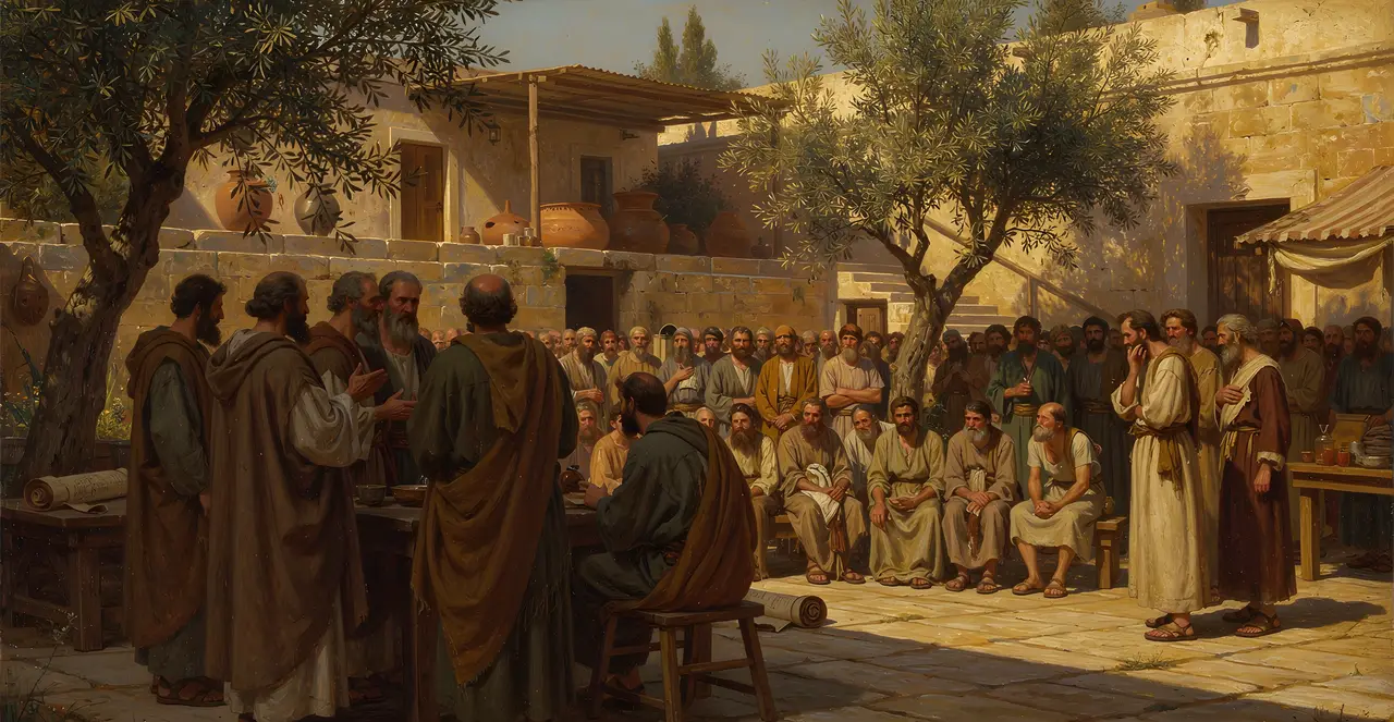 Acts 6:1-4 — Acts, oil painting · TruthPrints
