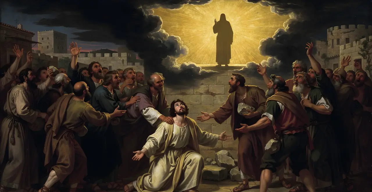 Acts 7:52-56 — Acts, oil painting · TruthPrints