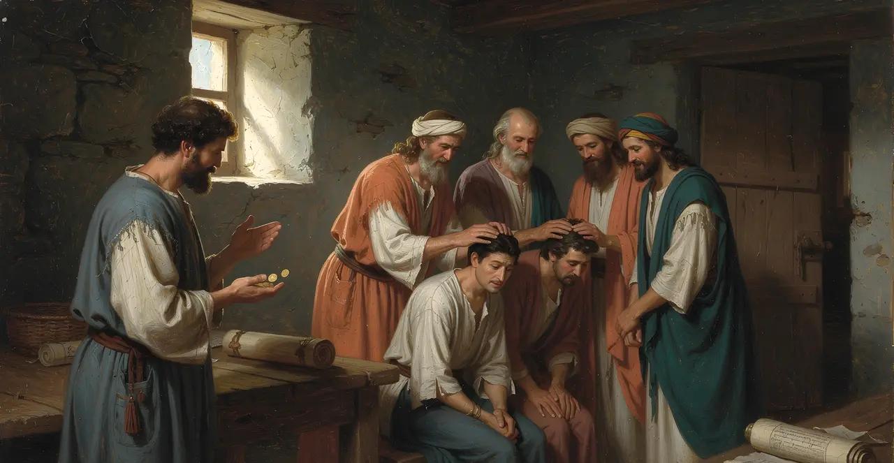 Acts 8:15-19 — Acts, oil painting · TruthPrints