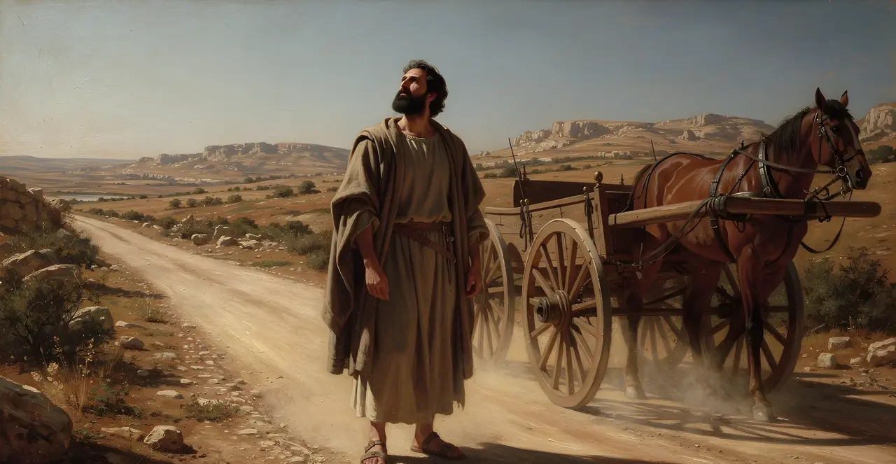 Acts 8:25-28 — Acts, oil painting · TruthPrints