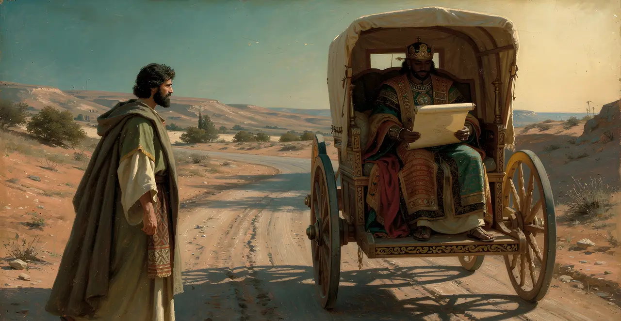 Acts 8:29-33 — Acts, oil painting · TruthPrints