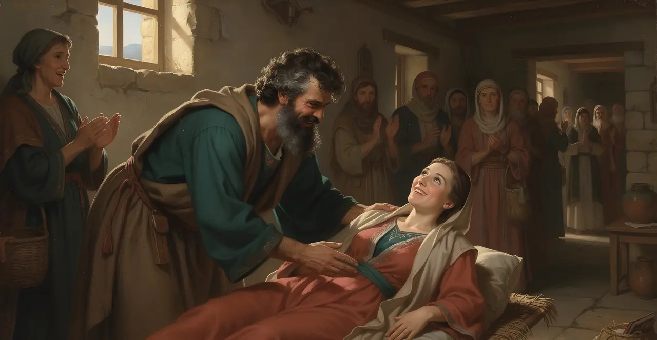 Acts 9:41-43 — Acts, oil painting · TruthPrints