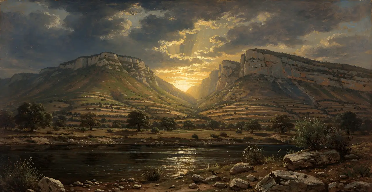 Deuteronomy 11:28-30 — Deuteronomy, oil painting · TruthPrints