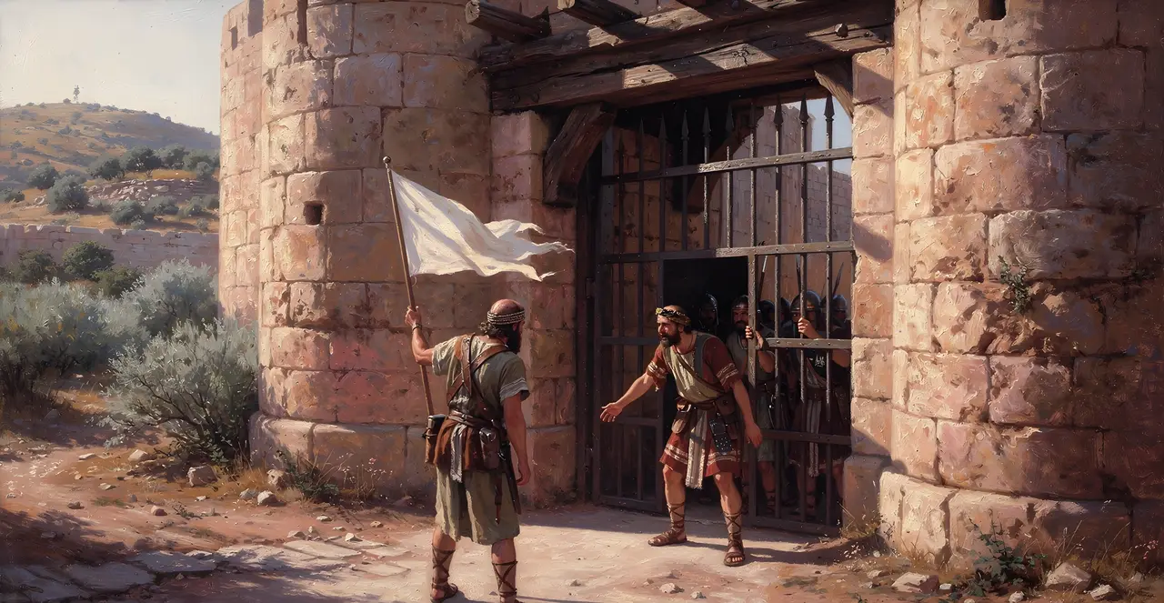 Deuteronomy 20:10-13 — Deuteronomy, oil painting · TruthPrints