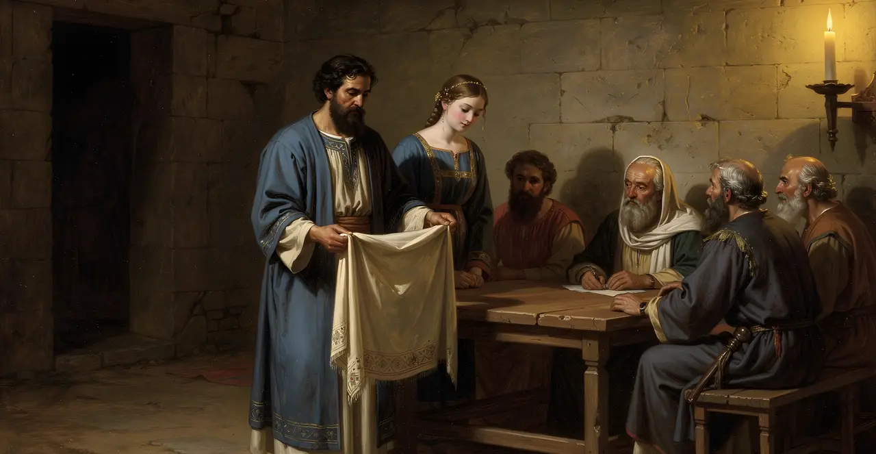 Deuteronomy 22:16-18 — Deuteronomy, oil painting · TruthPrints