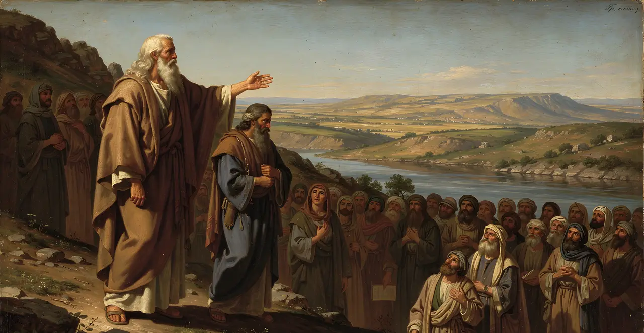 Deuteronomy 27:1-3 — Deuteronomy, oil painting · TruthPrints