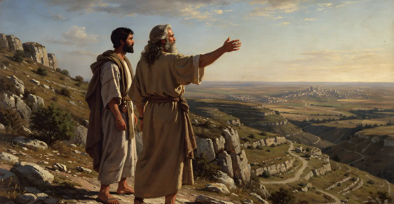 Deuteronomy 3:19-21 — Deuteronomy, oil painting · TruthPrints