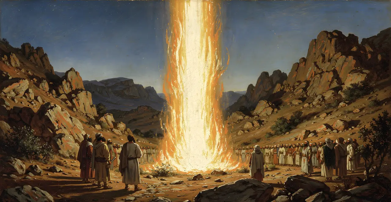 Deuteronomy 4:36-38 — Deuteronomy, oil painting · TruthPrints