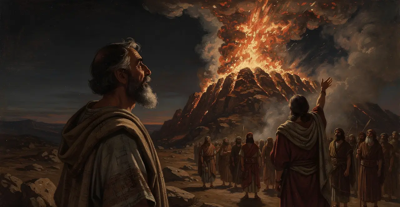 Deuteronomy 5:23-25 — Deuteronomy, oil painting · TruthPrints