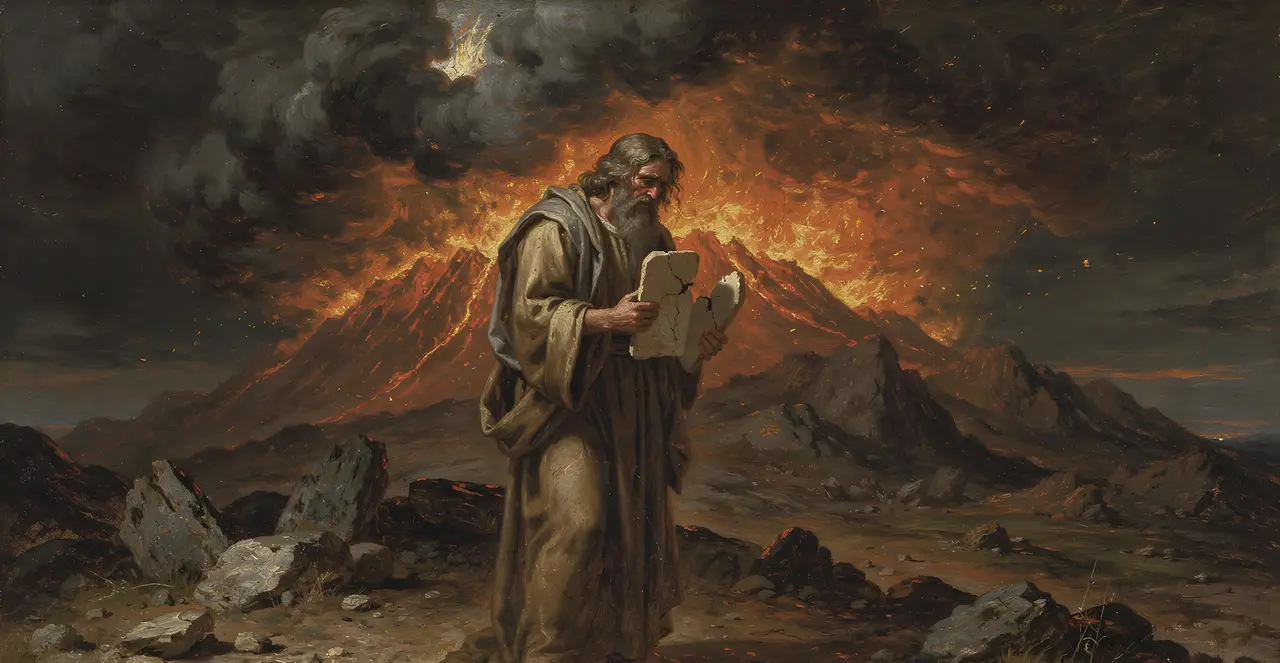 Deuteronomy 9:14-16 — Deuteronomy, oil painting · TruthPrints