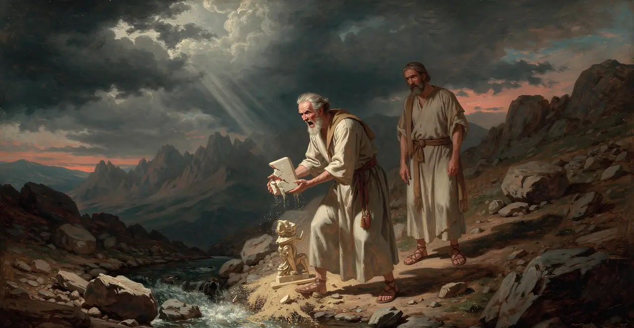 Deuteronomy 9:20-22 — Deuteronomy, oil painting · TruthPrints