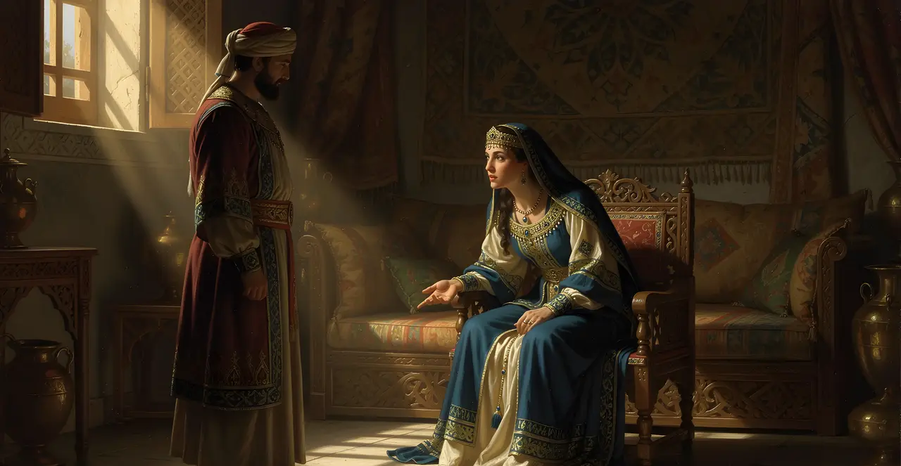 Esther 4:4-6 — Esther, oil painting · TruthPrints