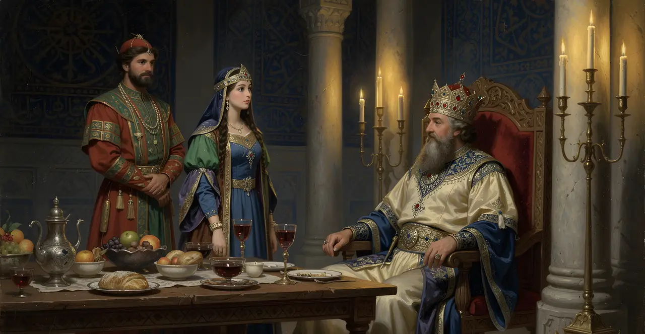 Esther 7:1-3 — Esther, oil painting · TruthPrints