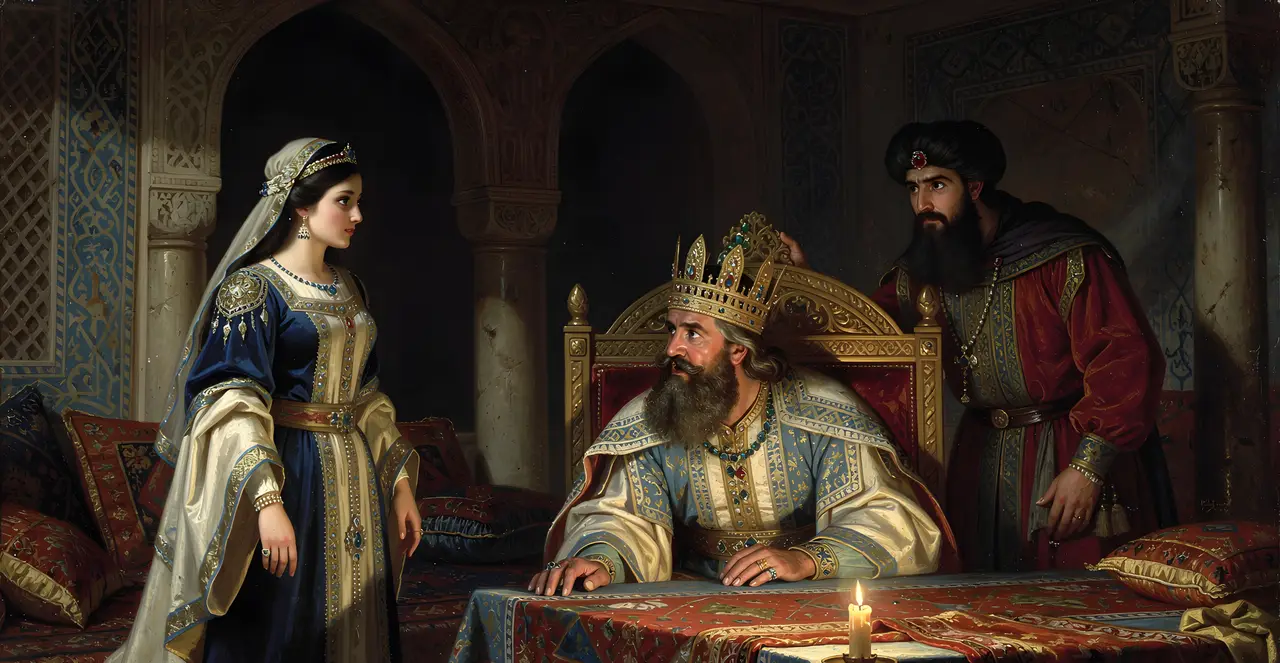 Esther 7:4-6 — Esther, oil painting · TruthPrints
