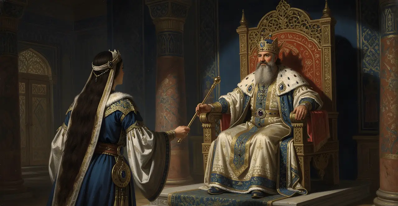Esther 8:4-6 — Esther, oil painting · TruthPrints