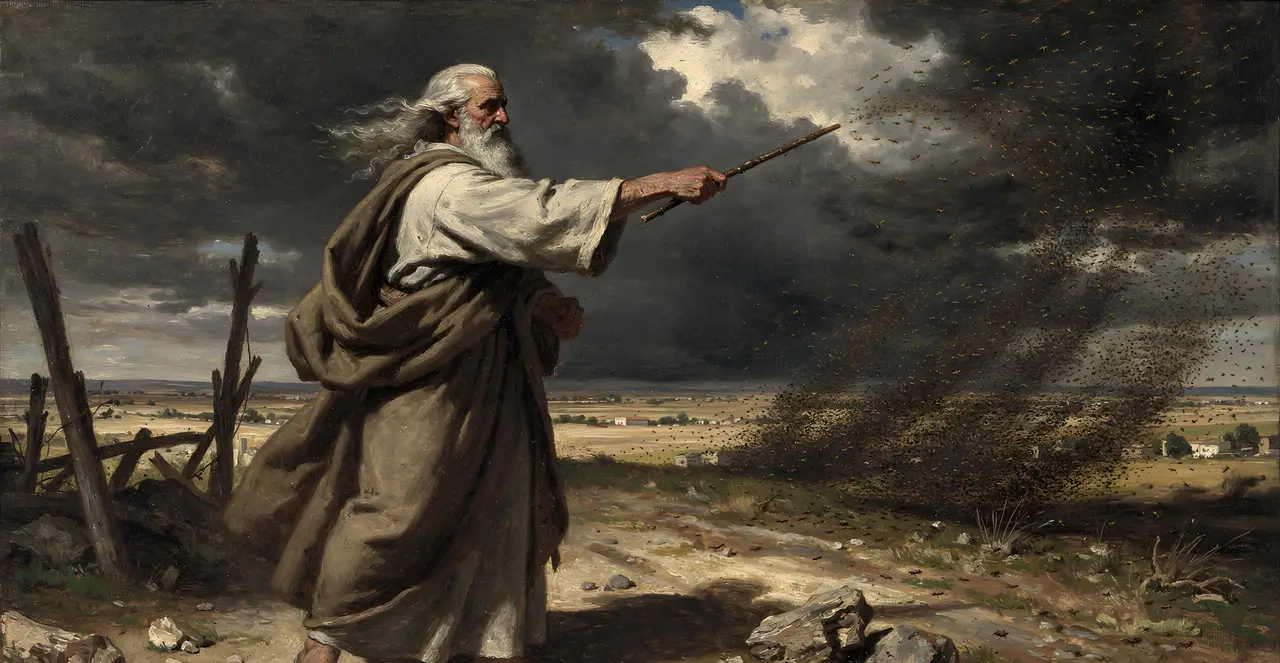 Exodus 10:12-13 — Exodus, oil painting · TruthPrints