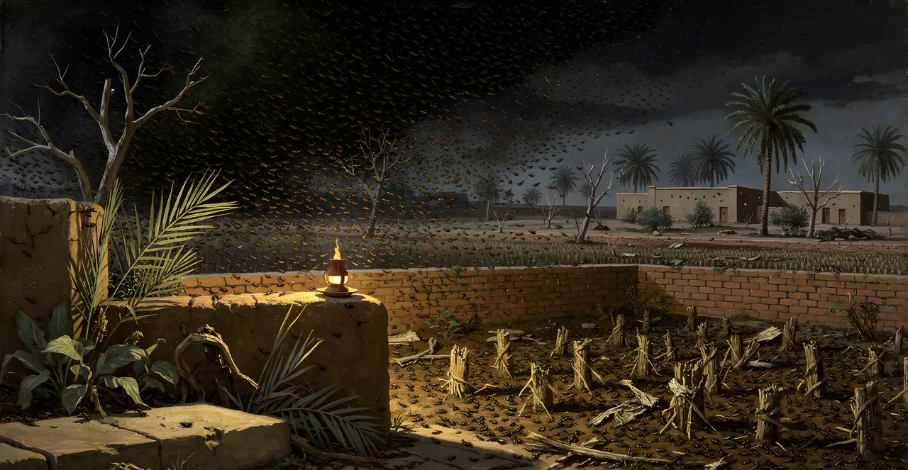 Exodus 10:14-15 — Exodus, oil painting · TruthPrints