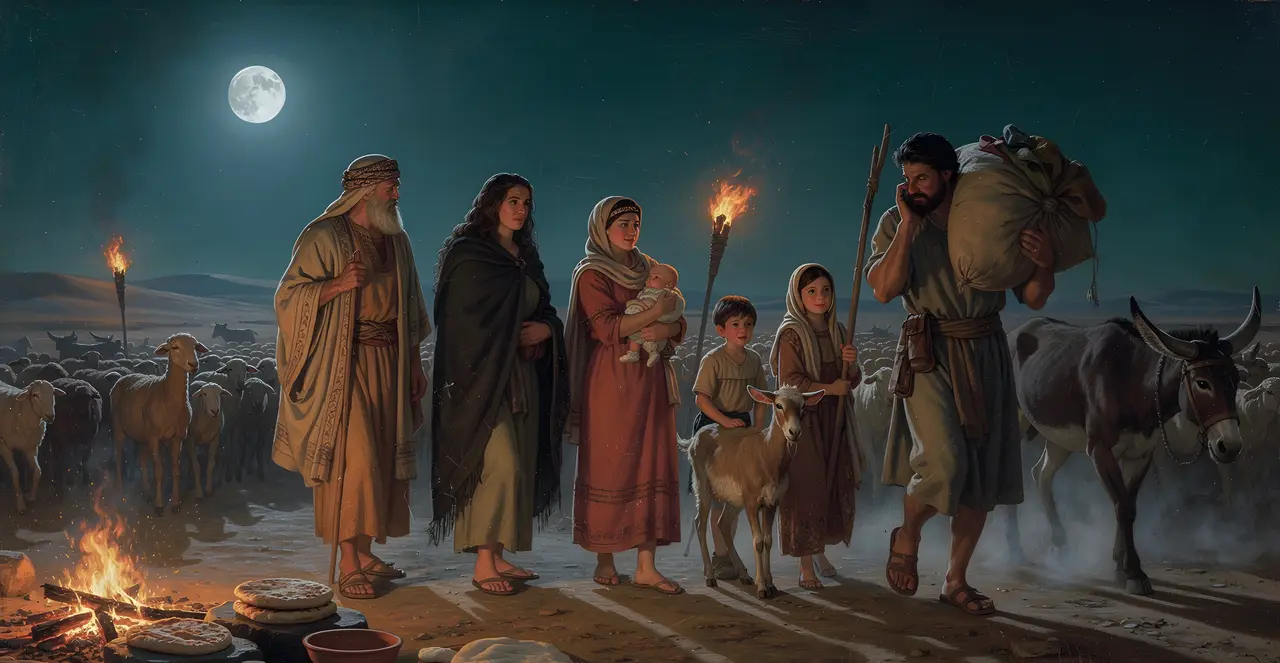 Exodus 12:37-40 — Exodus, oil painting · TruthPrints