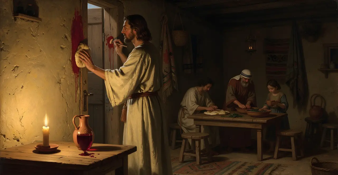Exodus 12:7-10 — Exodus, oil painting · TruthPrints