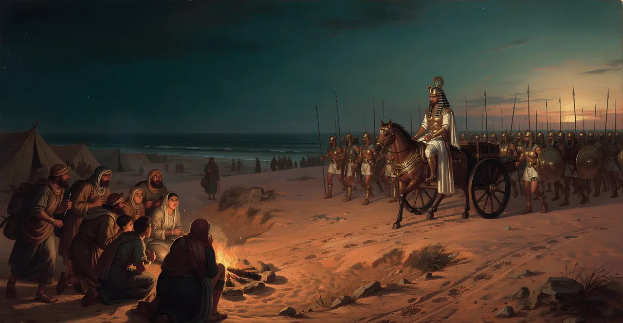 Exodus 14:9-11 — Exodus, oil painting · TruthPrints