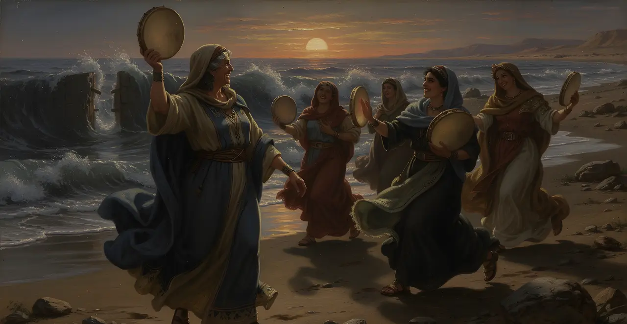 Exodus 15:18-21 — Exodus, oil painting · TruthPrints