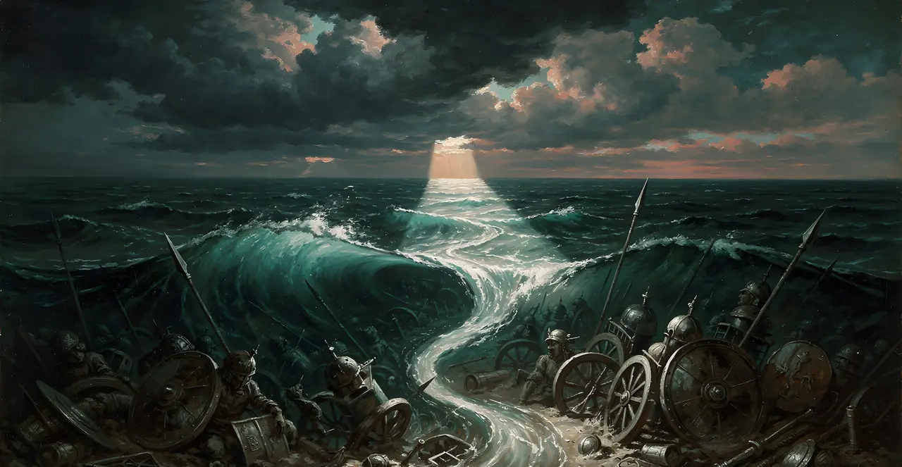 Exodus 15:9-13 — Exodus, oil painting · TruthPrints