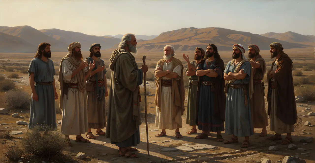 Exodus 16:1-2 — Exodus, oil painting · TruthPrints