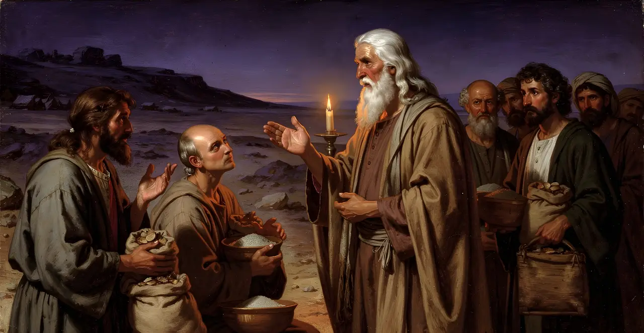 Exodus 16:15-17 — Exodus, oil painting · TruthPrints