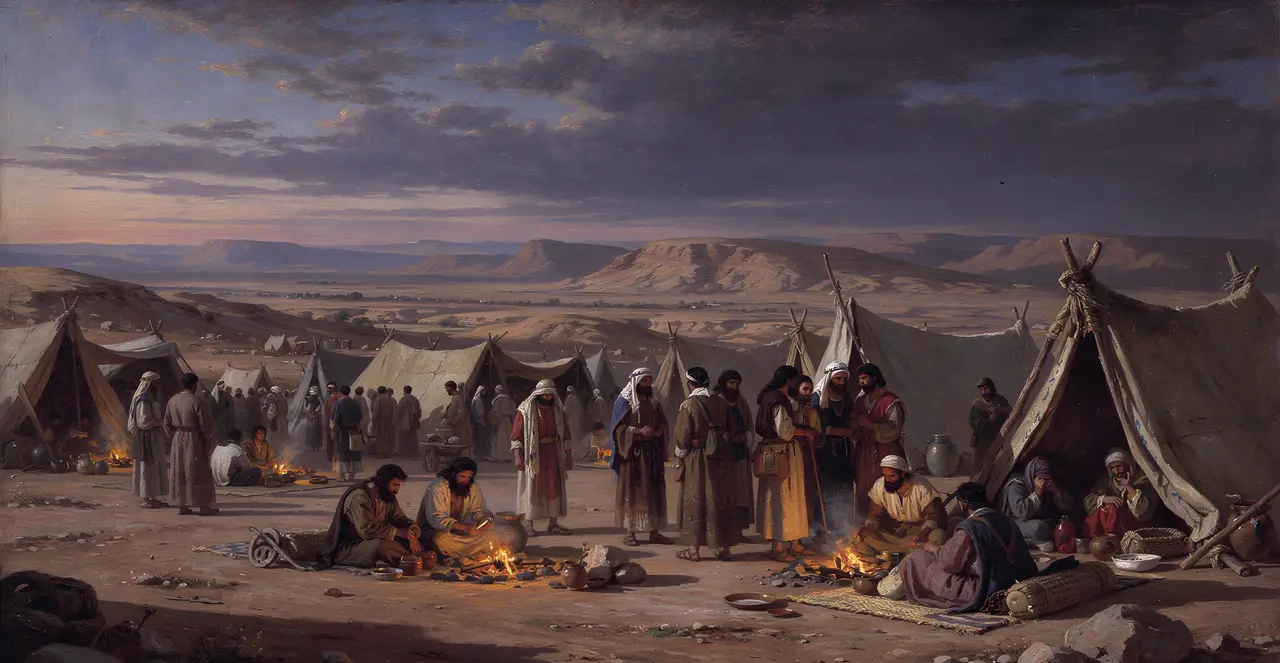 Exodus 16:35-36 — Exodus, oil painting · TruthPrints