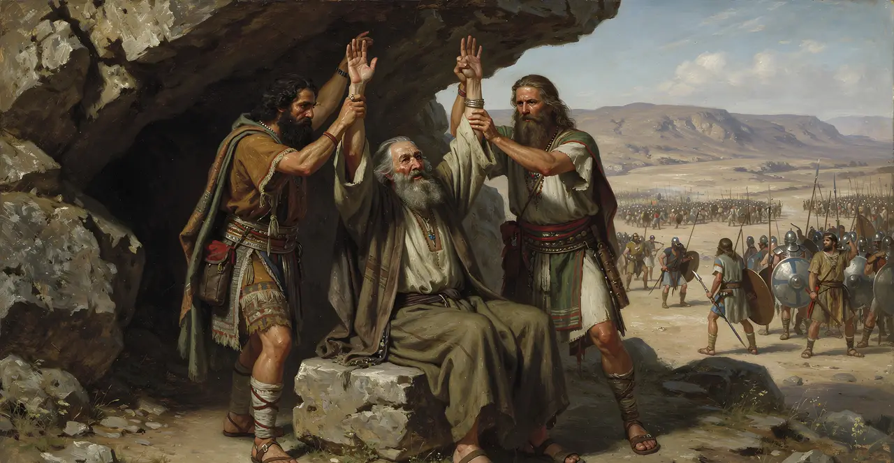 Exodus 17:11-14 — Exodus, oil painting · TruthPrints