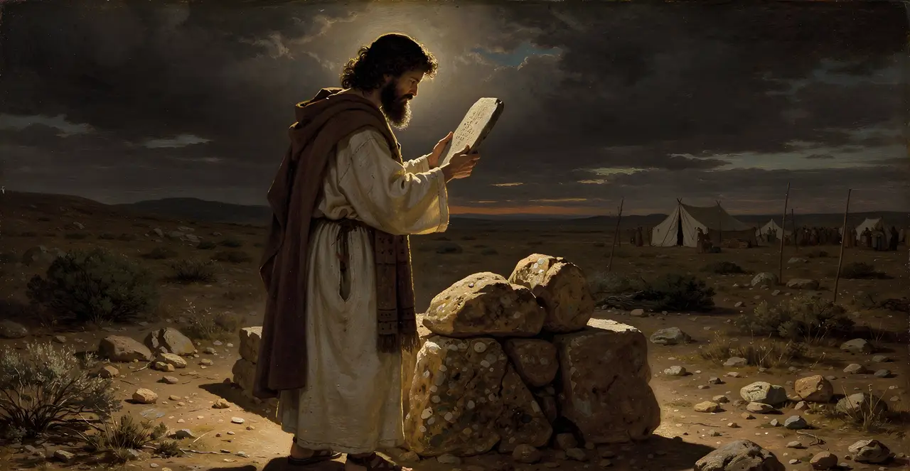 Exodus 17:15-16 — Exodus, oil painting · TruthPrints