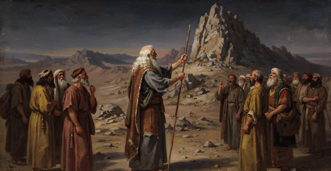 Exodus 17:4-6 — Exodus, oil painting · TruthPrints