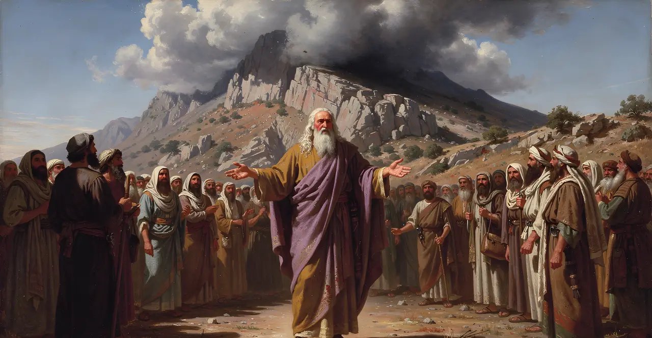 Exodus 19:12-15 — Exodus, oil painting · TruthPrints