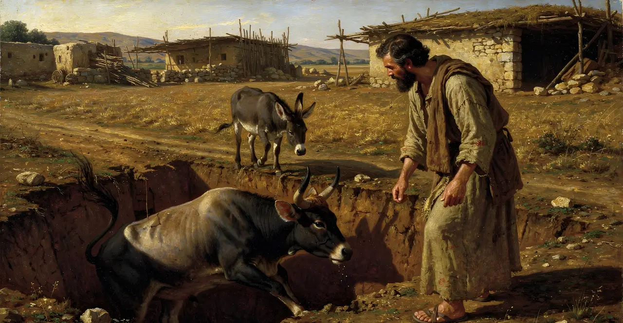 Exodus 21:30-33 — Exodus, oil painting · TruthPrints