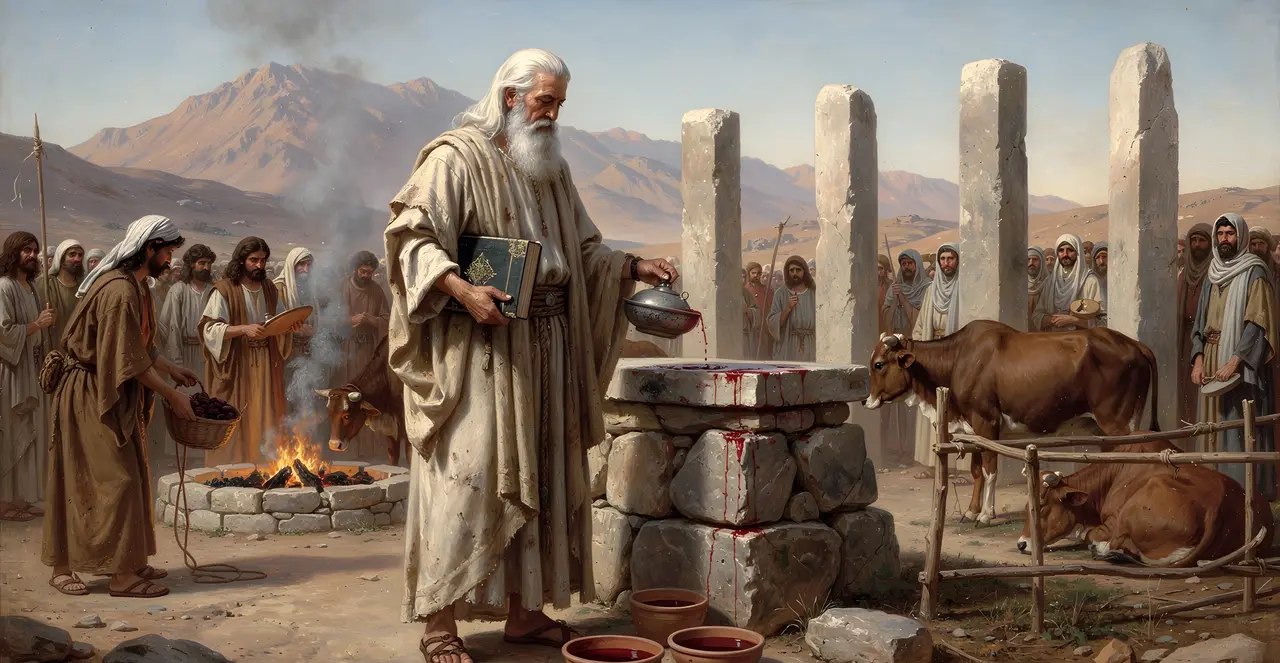 Exodus 24:4-7 — Exodus, oil painting · TruthPrints