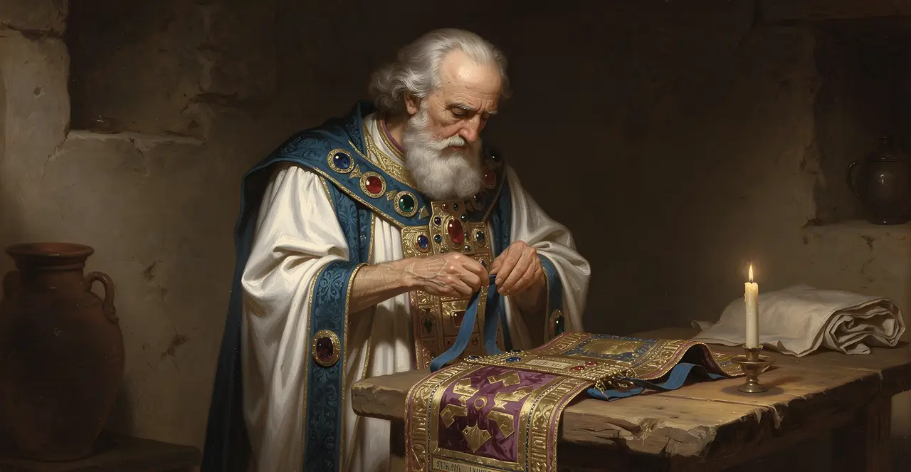 Exodus 28:28-29 — Exodus, oil painting · TruthPrints