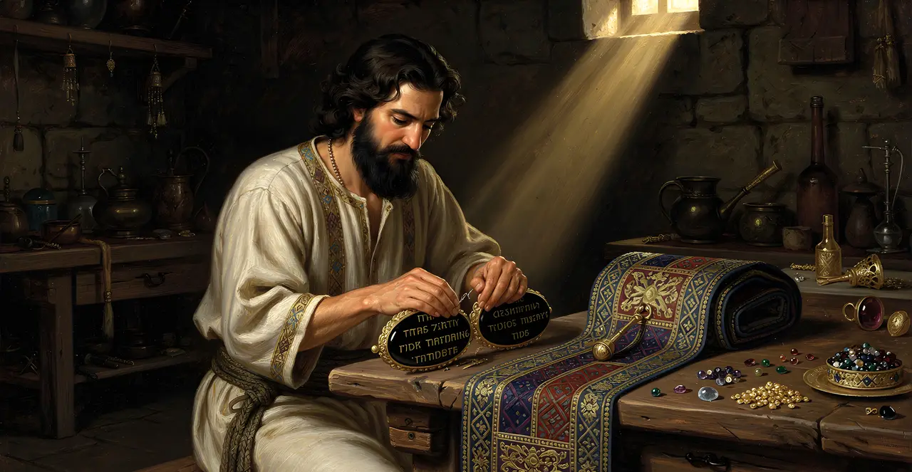 Exodus 28:8-11 — Exodus, oil painting · TruthPrints
