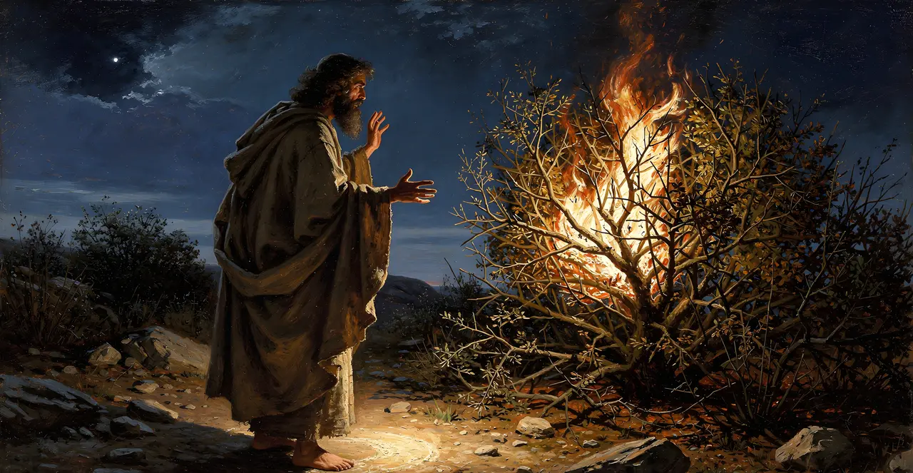 Exodus 3:4-6 — Exodus, oil painting · TruthPrints