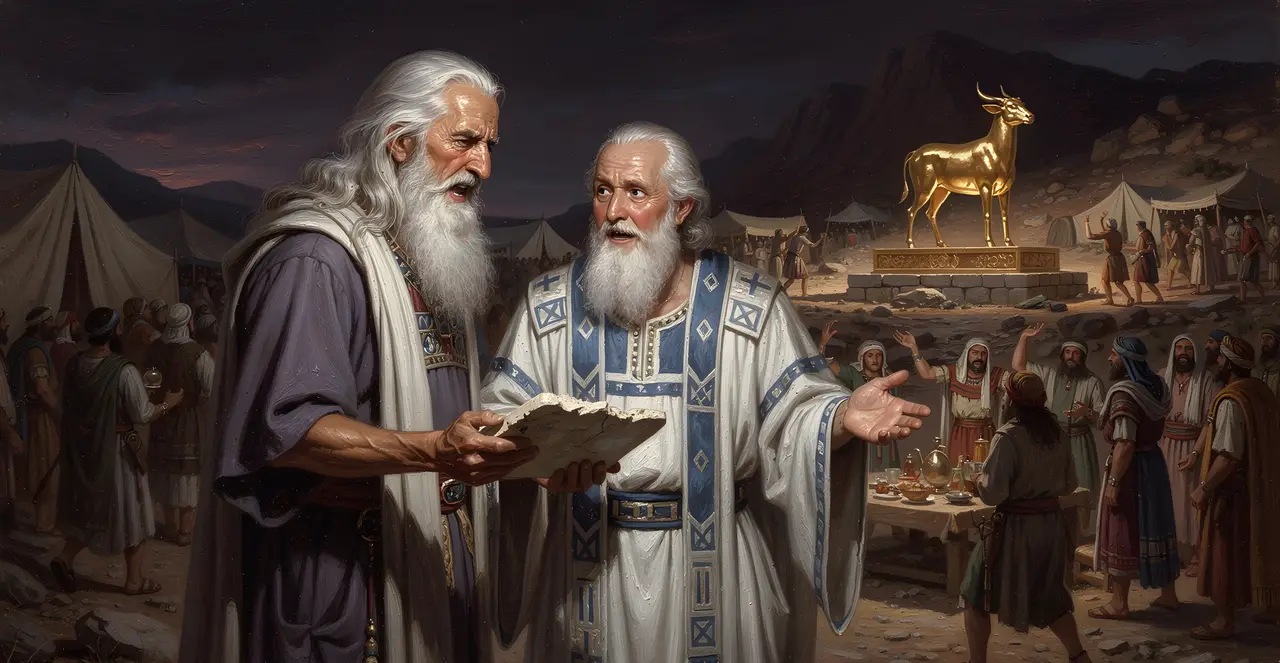 Exodus 32:19-22 — Exodus, oil painting · TruthPrints