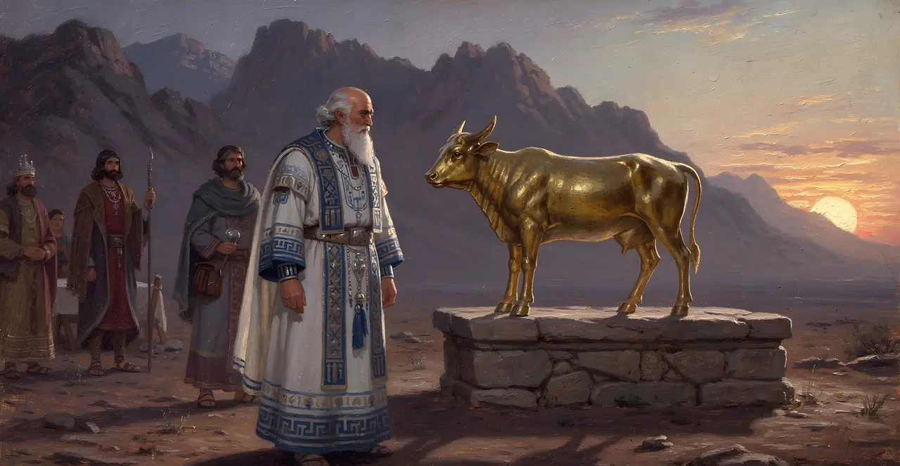 Exodus 32:4-6 — Exodus, oil painting · TruthPrints